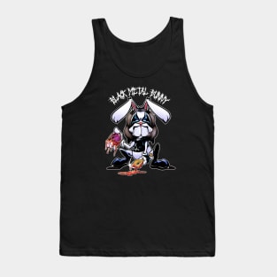 Black Metal Easter Bunny Tank Top